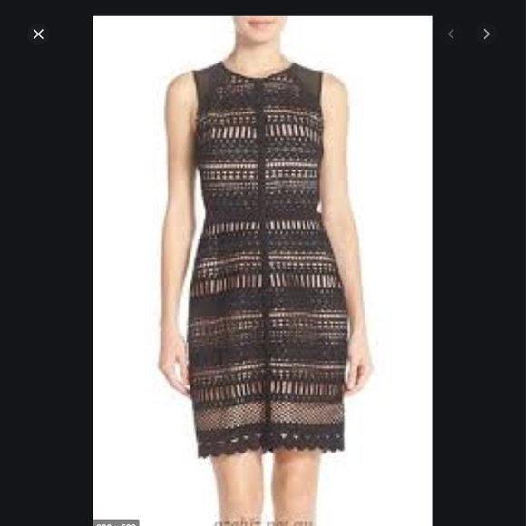Chelsea28 Dresses & Skirts - Chelsea28 black lace cutout mini dress- medium